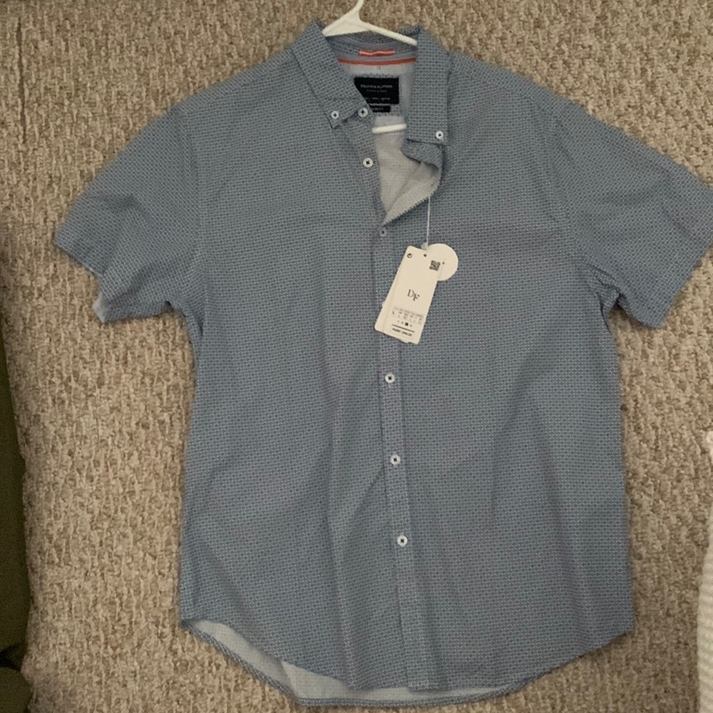 Denim & flower colored shirt